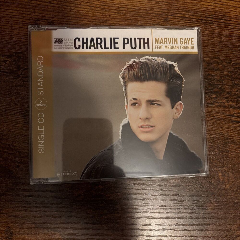 CHARLIE PUTH FEATURING MEGHAN TRAINOR MARVIN GAYE USED 2015 CD SINGLE STEREO